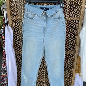 ultra high rise mom jean holister vintage stretch